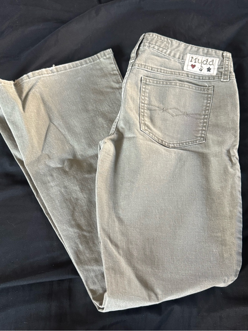 Mudd Light Olive  Flare-Leg Cargo Jeans